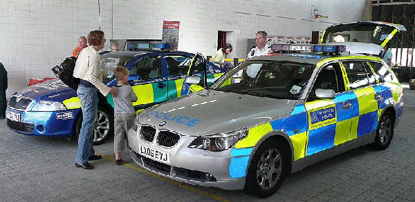 HEMs Rapid response car & A Met Police Traffic Car