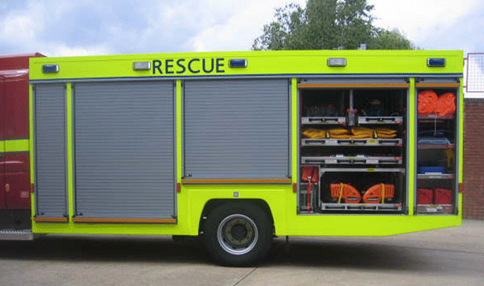 Fire Rescue offside rear lockers