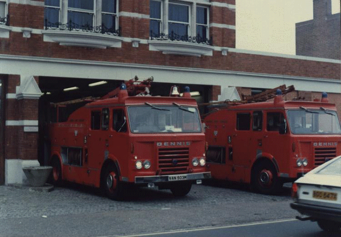 Old Dennis Pump at the Old Wimbledon Fire Station