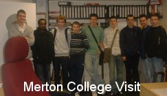 Photos following merton College visit.